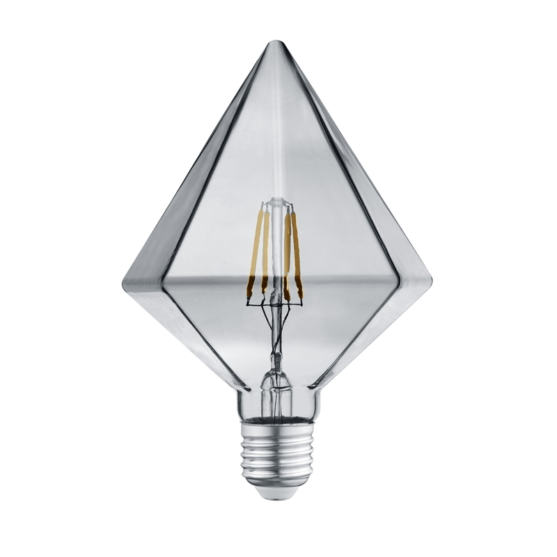 4W LED arrow shape filament lamp - smoked glass