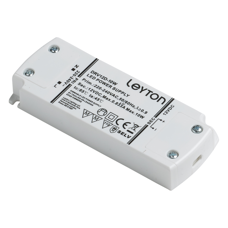 12V 10W dimmable LED driver with TOP6 junction box