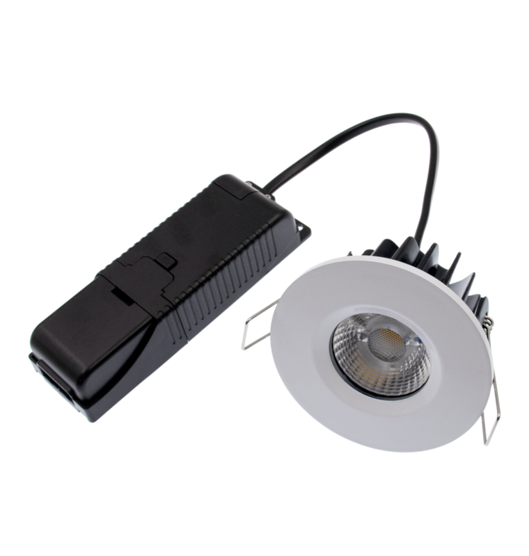 ELAN LED fixed IP65 dimmable fire rated downlight - 4000k