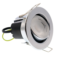 5W LED Tilt dimmable fixed fire rated chrome finish - 4000k