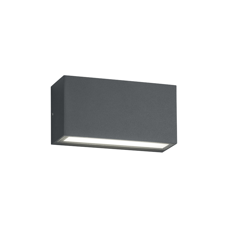 LED up & down external wall light anthracite finish
