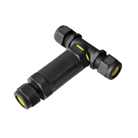 IP68 3 pole T-splitter cable connector
