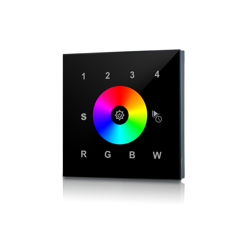 DMX LED wall controller in black