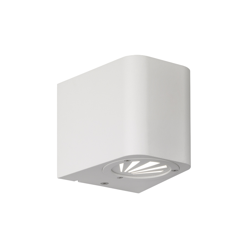 LED up & down adjustable light effect wall light white finish