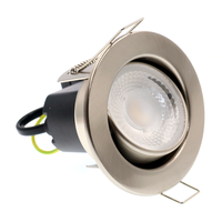 5W LED Tilt dimmable fixed fire rated brushed nickel finish - 3000k