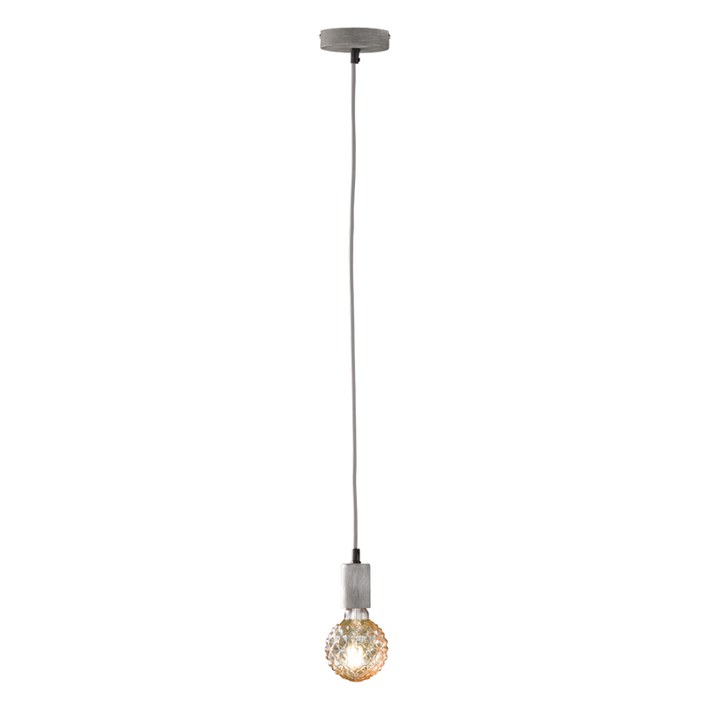 Cord single light pendant antiqque grey finish