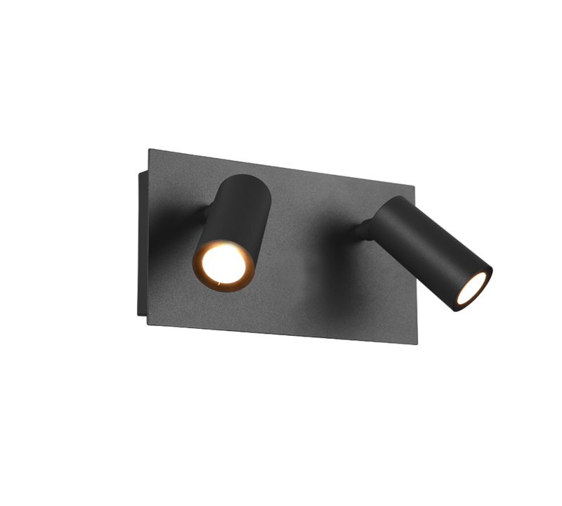 Tunga Double External Wall Light - Anthracite 